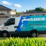 Abide Plumbing 24 hour emergency service van, licensed plumber Murat in the Hills District. Call 0411476725.
